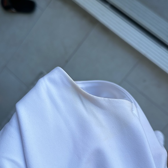 Calvin Klein white work blouse size 4P - Picture 7 of 7